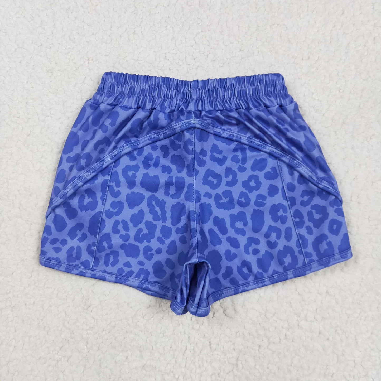 Baby Girl Toddler Blue Leopard Yoga Active wear Bottoms Shorts RTS