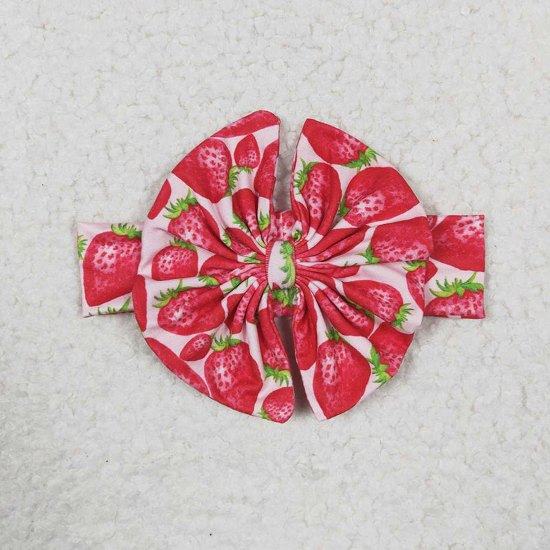 Promotion Baby Girl Kids Short Sleeves Strawberry Bummie Summer Outfit