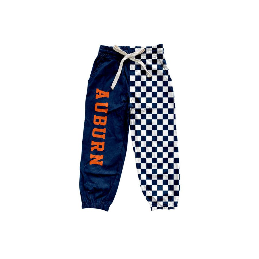 ( Moq 5 ) Baby Boys Kids Navy Checked Pockets Pants Bottoms Team Clothes