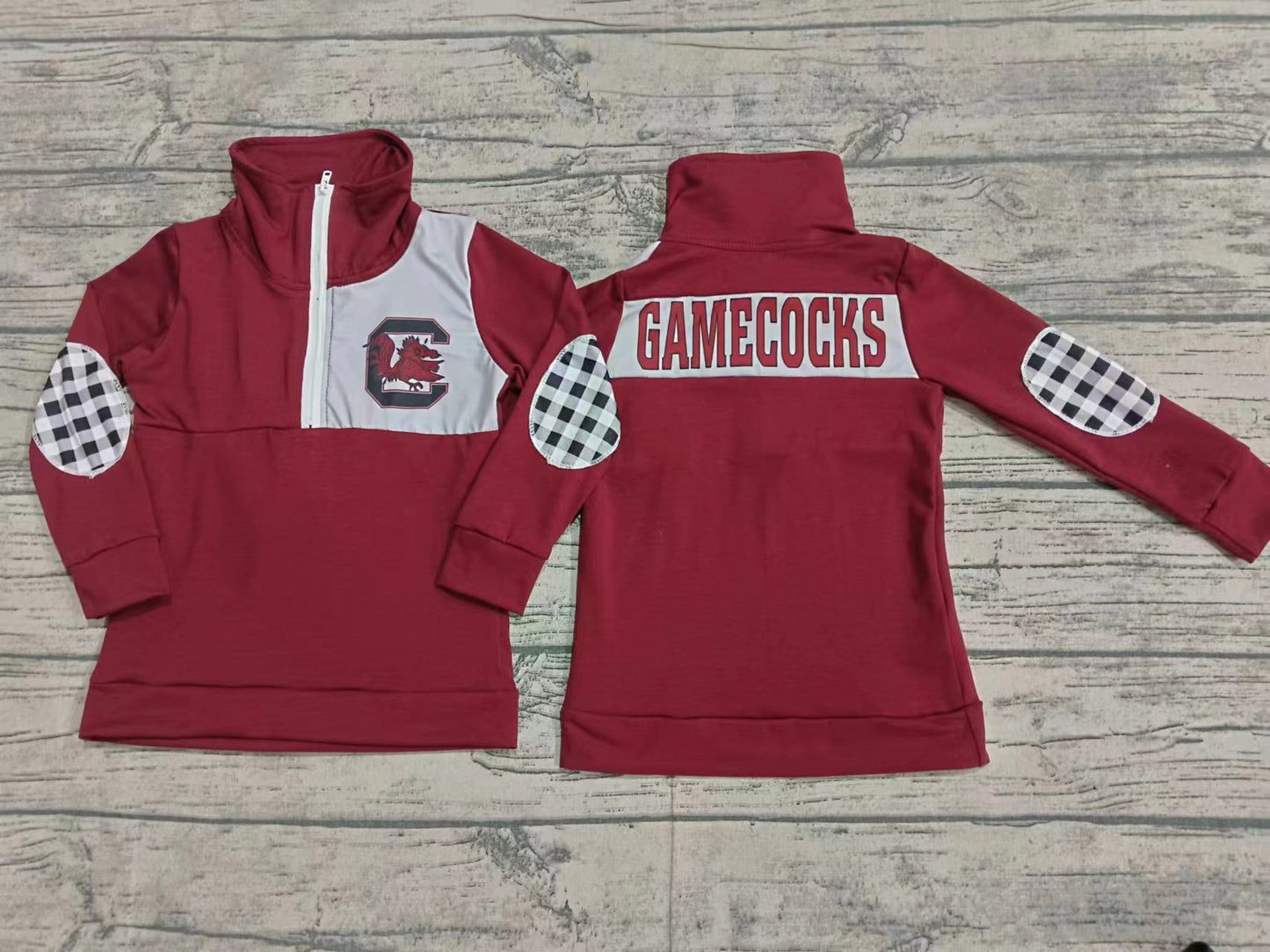 Baby Boy Long Sleeves Gamecocks Zipper Team Shirt