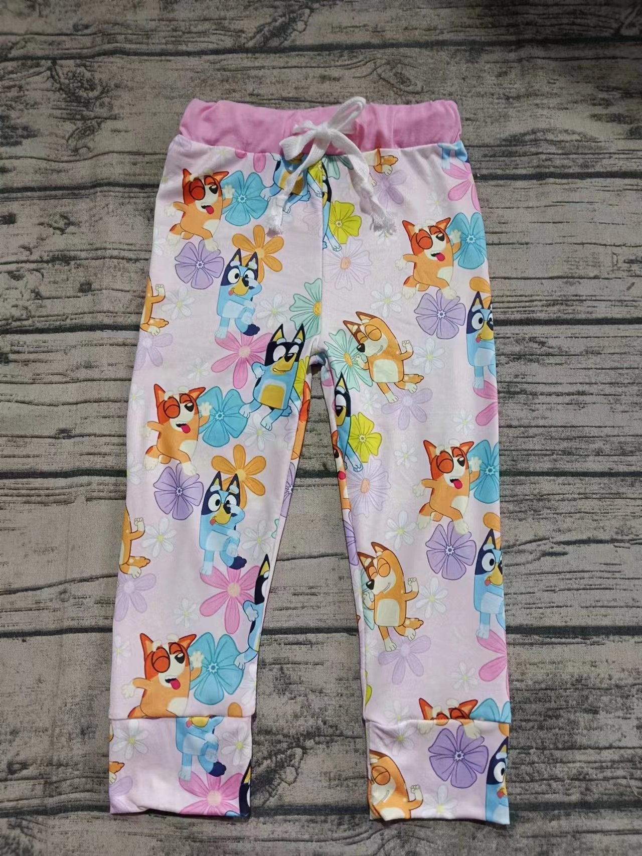 Baby Girl Kids Flower Dogs Pants ( Moq 5 )