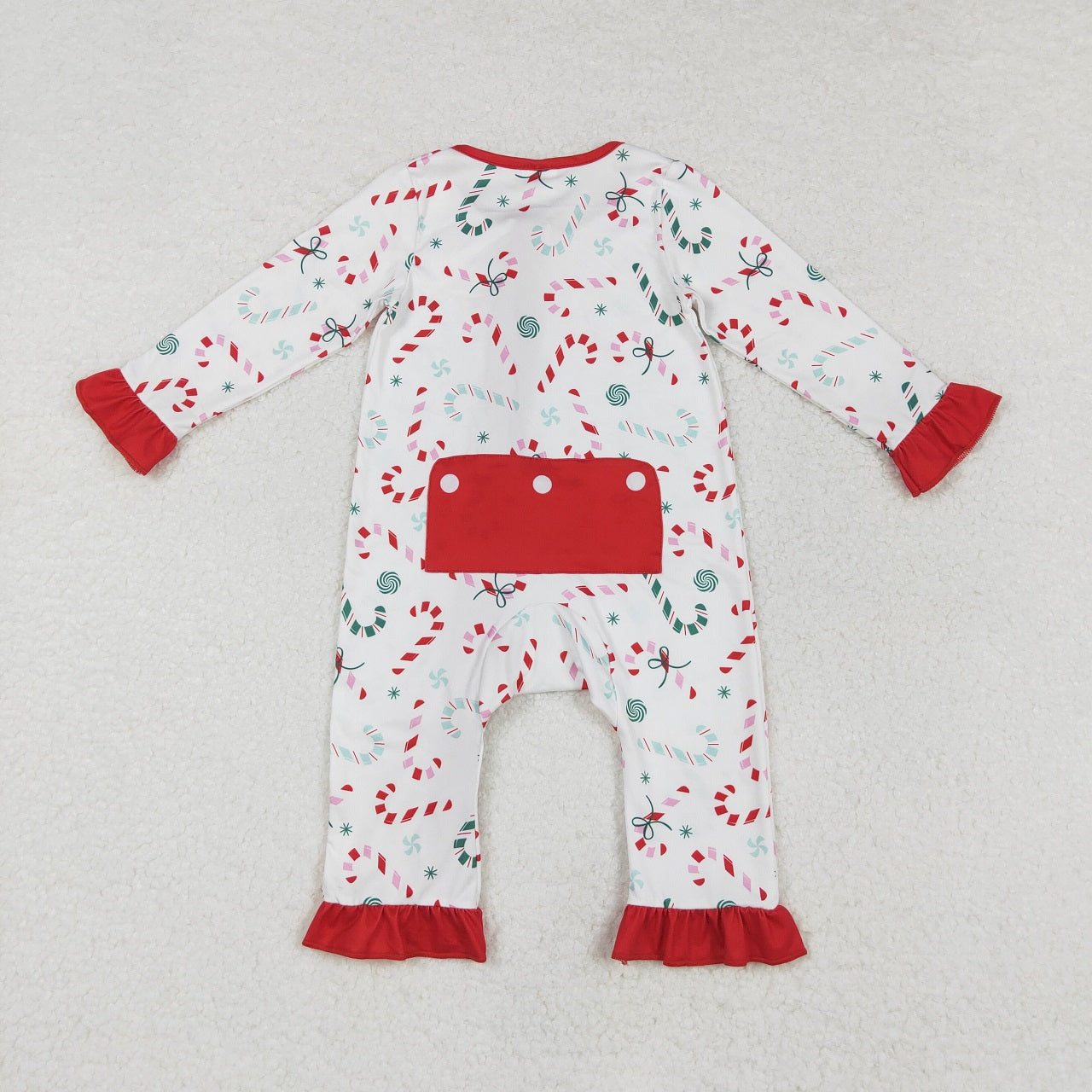 Baby Boy Girl Adult Women Christmas Candy Cane Sibling Family Romper Pajamas Clothes Set RTS