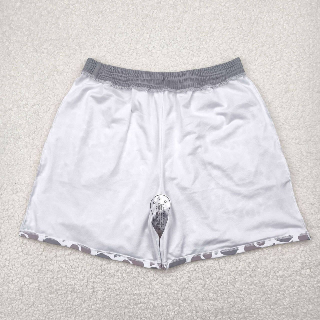 Baby Boy Girl Adult Grey Camo Sibling Family Trunks Swimsuit