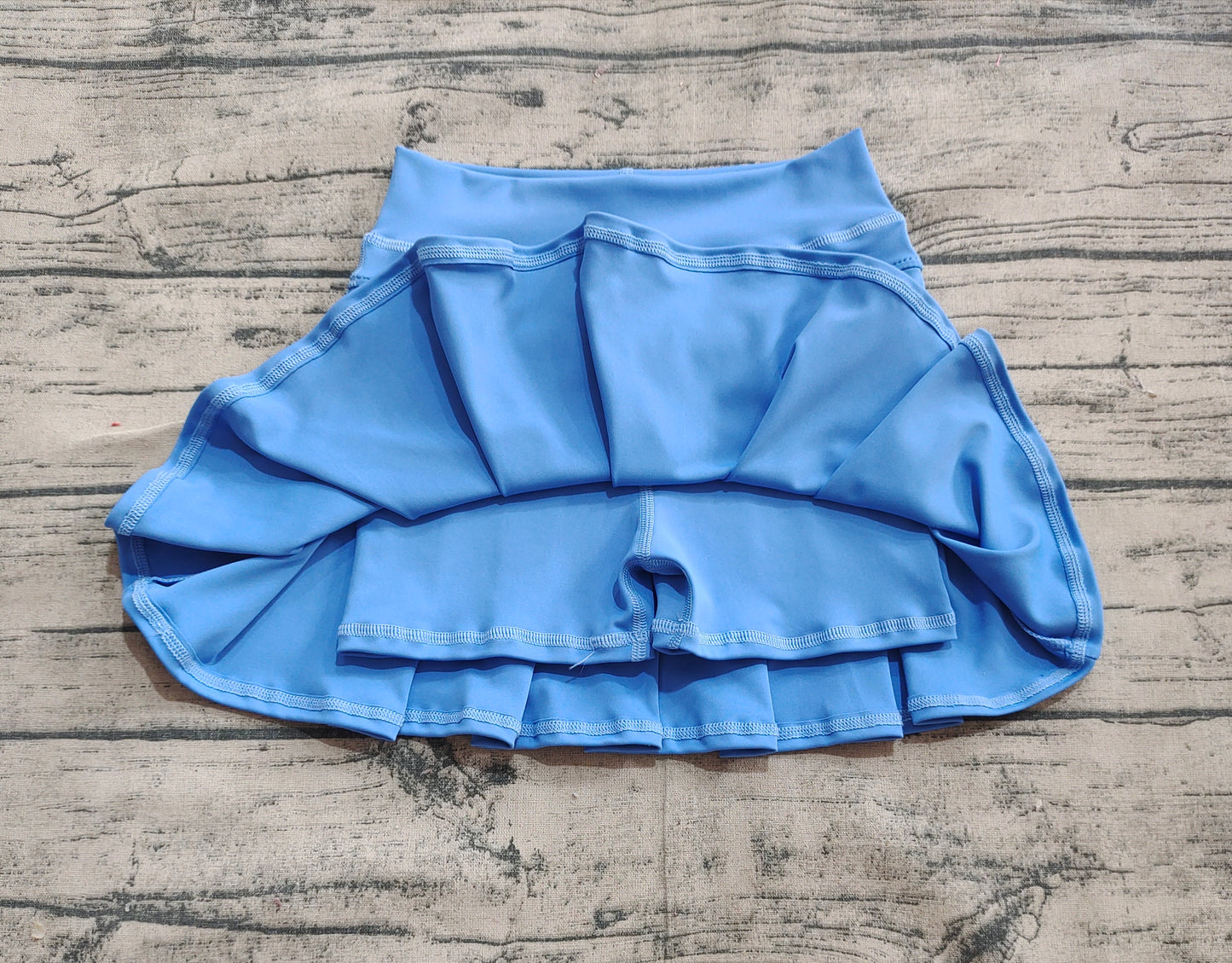 Baby Girl Toddler Yoga Active Shorts Skirt Blue Skorts Bottoms RTS