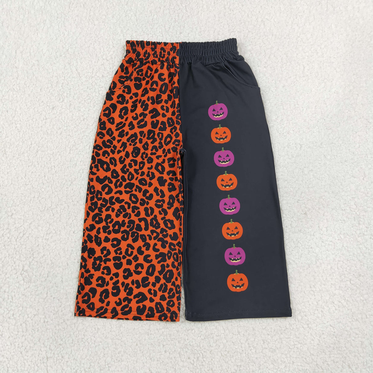 Baby Girls Kids Halloween Pumpkins Leopard Pants Bottoms Clothes RTS