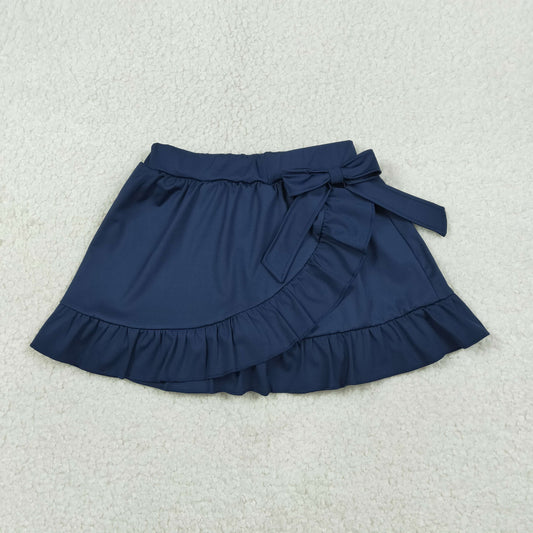 Baby Girls Kids Navy Ruffle Skirt Shorts Yoga Active Skort Bottoms