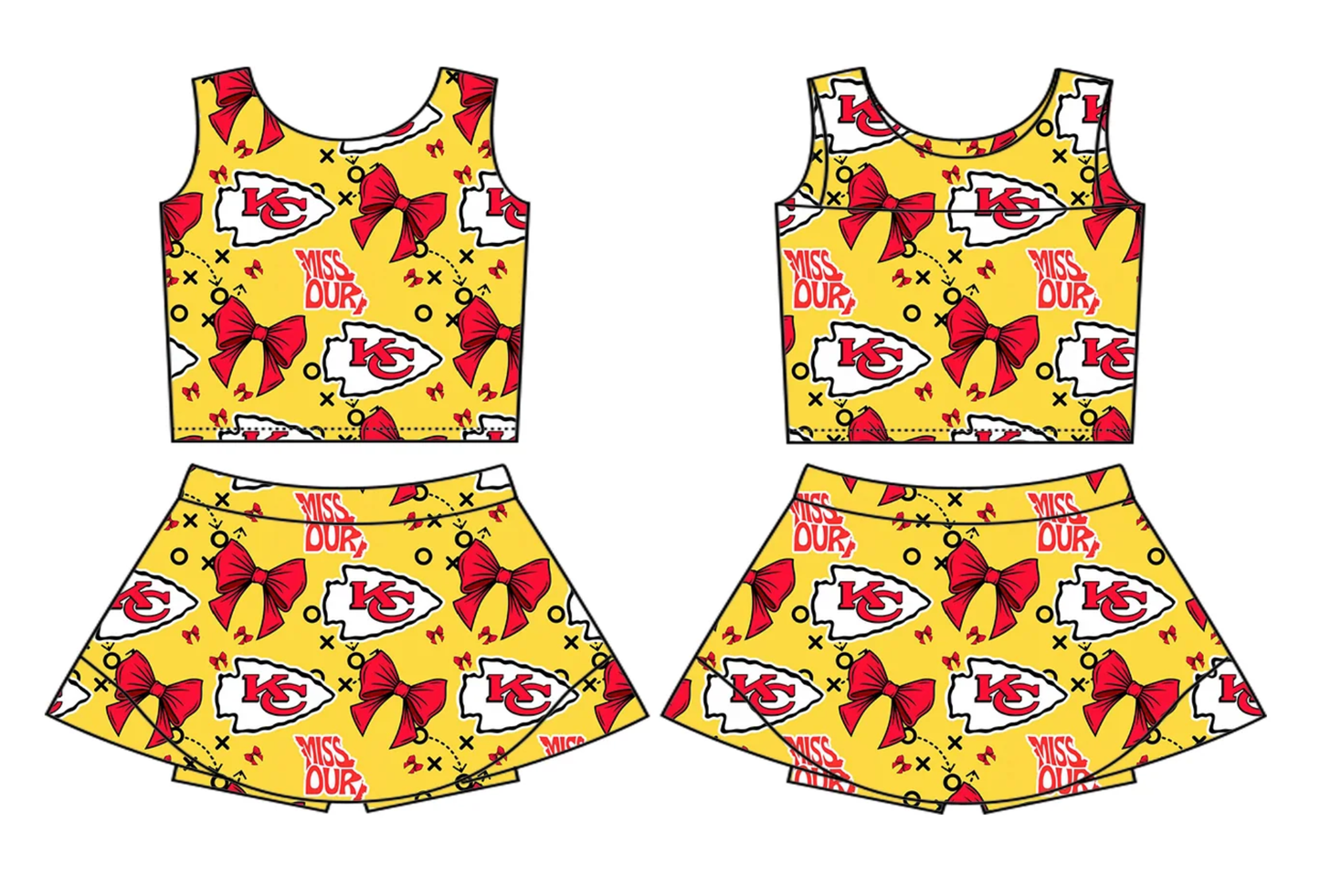 Baby Girl Sleeveless KC Bows Sibling Team Dress Set ( Moq 5 Each Style ) 2.19