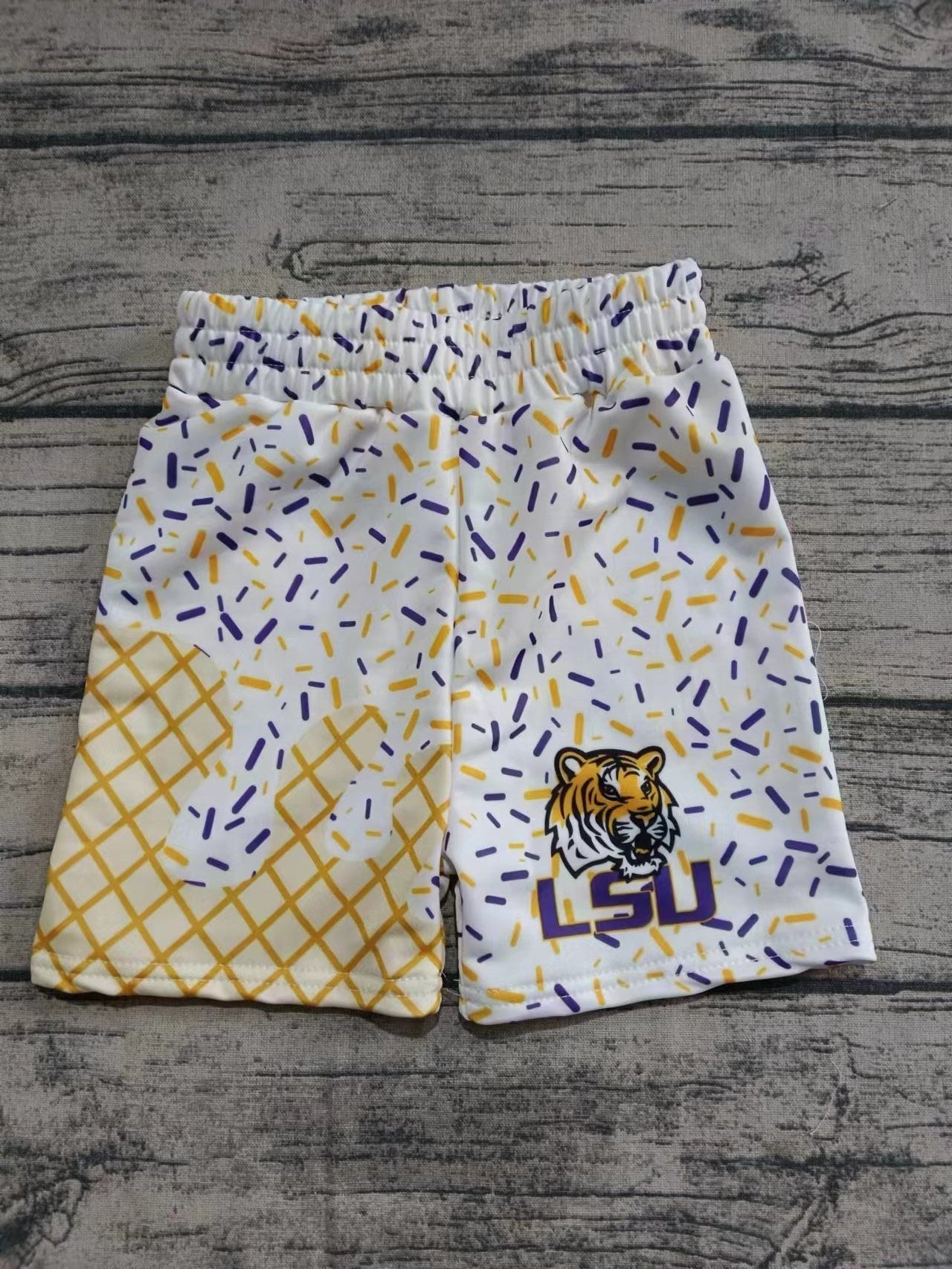 Baby Boy Adult Men Tiger Team Family Shorts Bottoms ( Moq 5 )