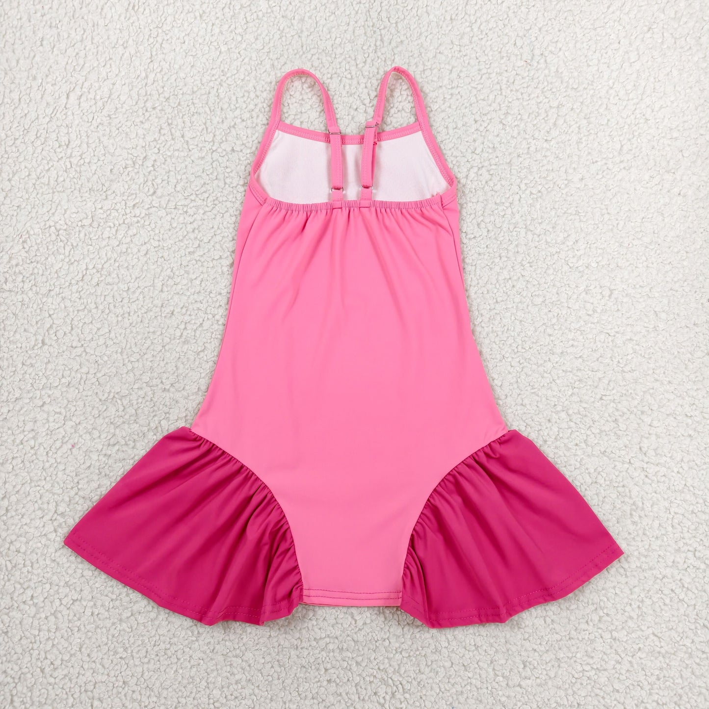 Baby Girls Kids Straps Pink Yoga Active Ruffle Dress RTS