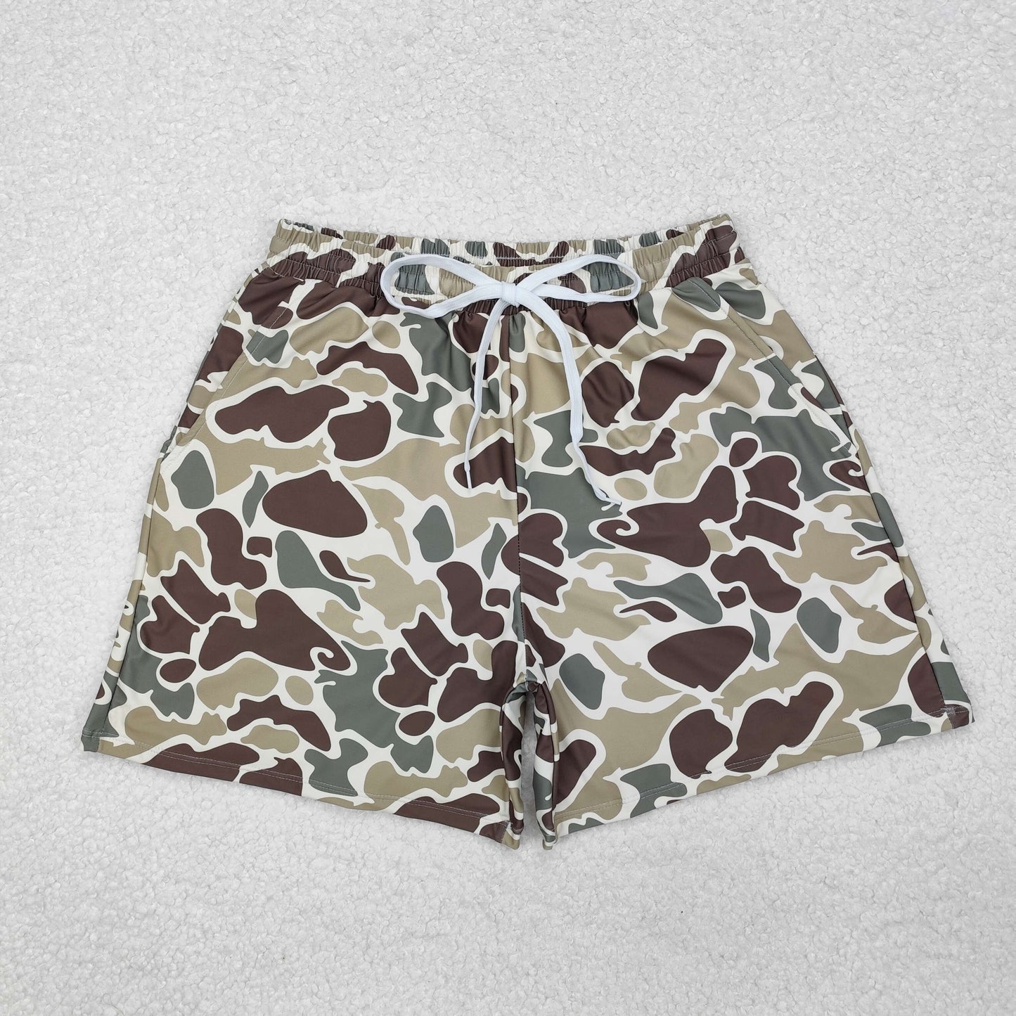 Adult Men Camo Swim Trunks Shorts