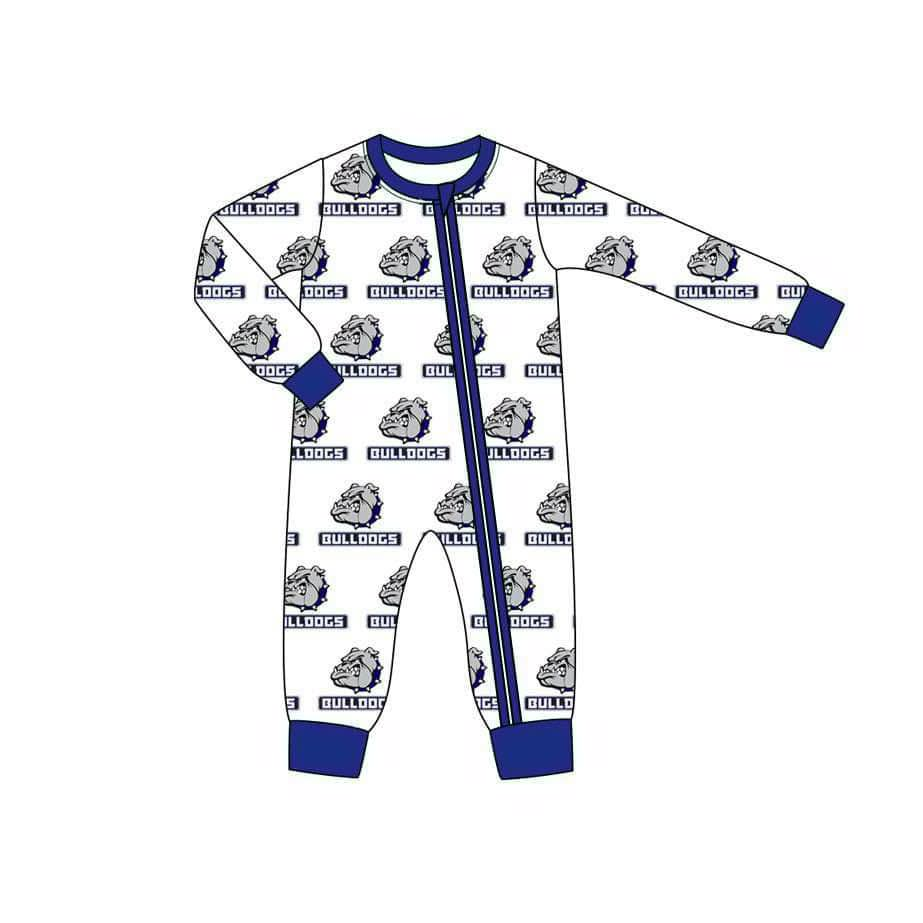 Baby Boy Infant Kids Long Sleeves Dogs Team Zipper Romper Moq 5