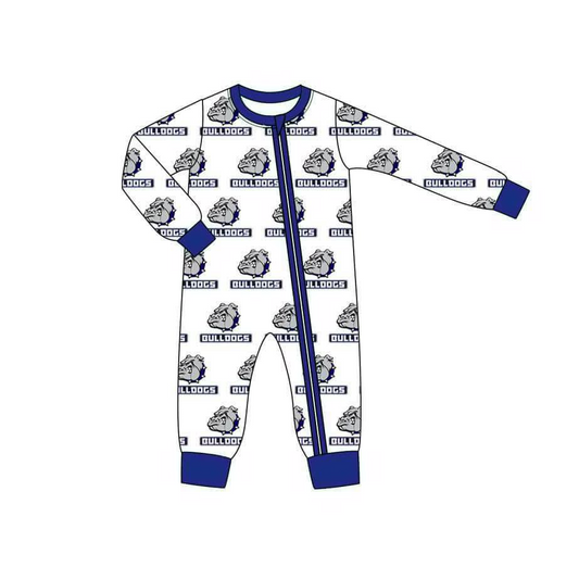Baby Boy Infant Kids Long Sleeves Dogs Team Zipper Romper Moq 5