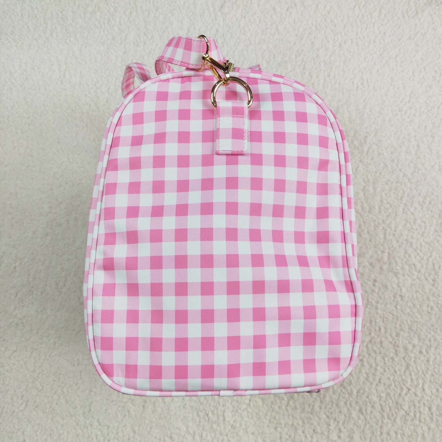 Baby Girl Kids Adult Pink Plaid Travel Package Ruffle Gym Bags RTS