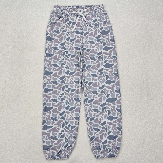 Adult Women Grey Camouflage Pockets Joggers Yoga Active Wear Pants