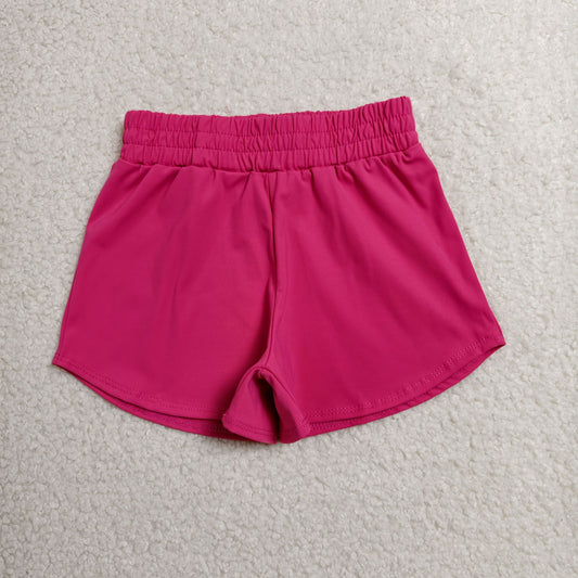 Baby Girls Kids Hot Pink Shorts Bottoms Yoga Active Clothes RTS