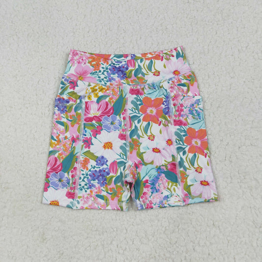 Baby Girl Toddler Flower Summer Yoga Active Shorts Bottoms RTS