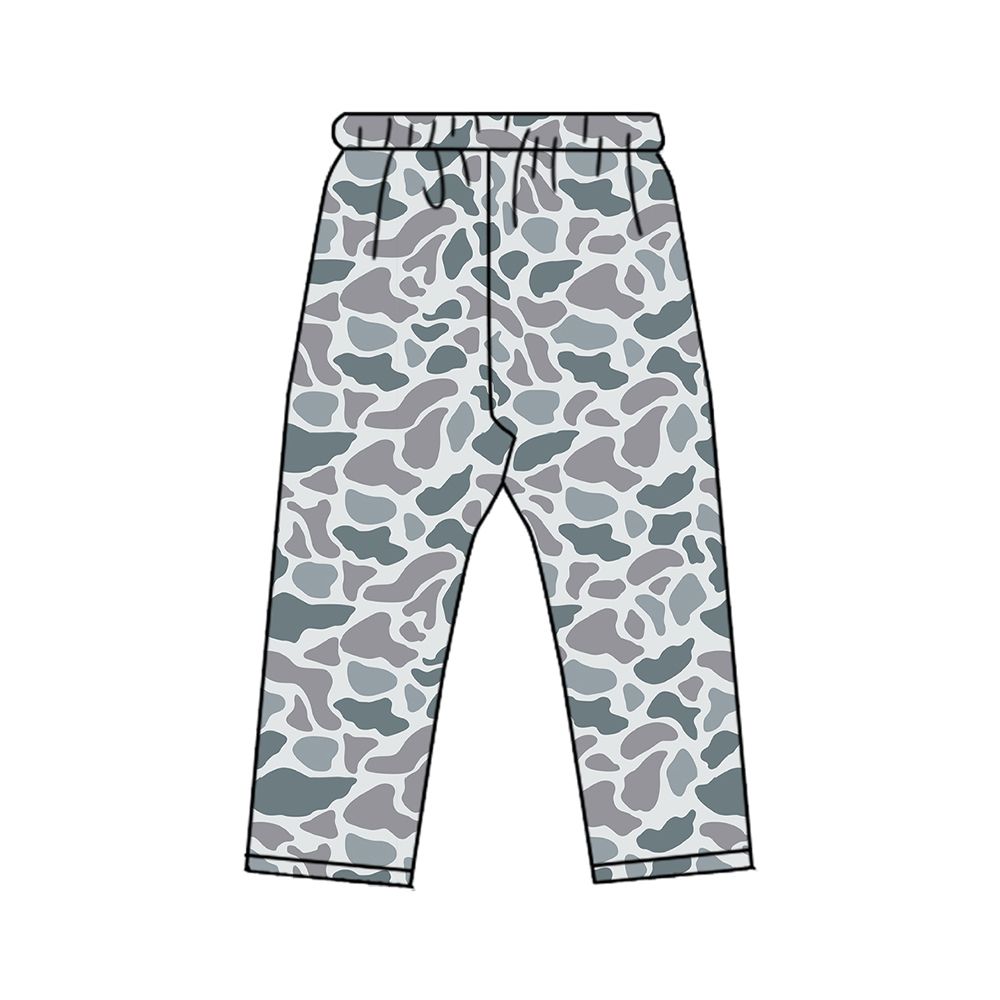 ( Moq 5 ) Preorder Baby Boys Kids Pants Grey Camo Clothes