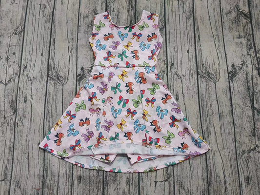 ( Moq 5 ) Baby Girl Sleeveless Princess Bows Skort Dress