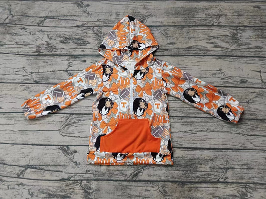 Baby Girl Long Sleeves Dog Team Hoodie Pocket Shirt Tops Moq 5