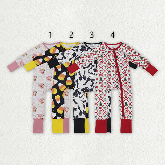 Baby Boy Girl Toddler Long Sleeves Zipper Sibling Romper Clothes RTS