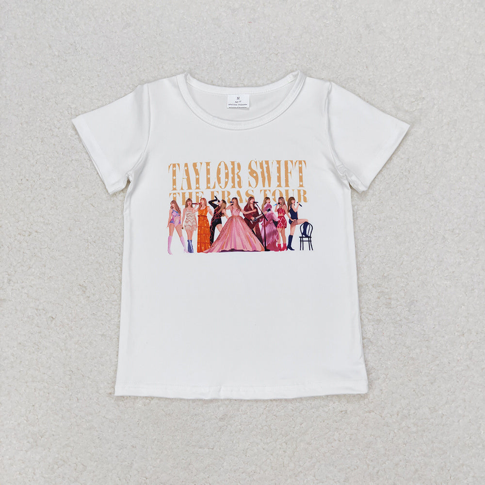 Baby Girl Short Sleeves Country Singer Shirt Tops