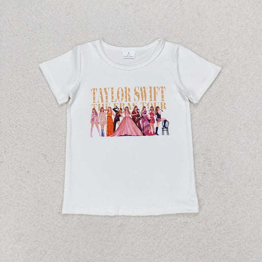 Baby Girl Short Sleeves Country Singer Shirt Tops