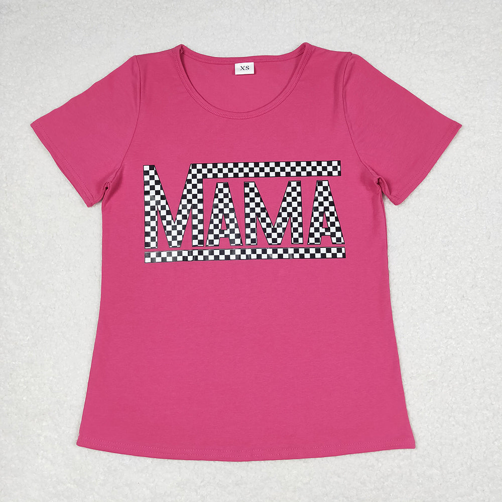 Mommy & Me Pink Short Sleeves Tee Shirts Tops