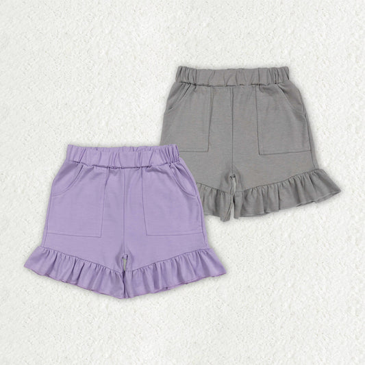 Baby Girl Toddler Pockets Cotton Ruffle Shorts Sibling Summer Bottoms RTS