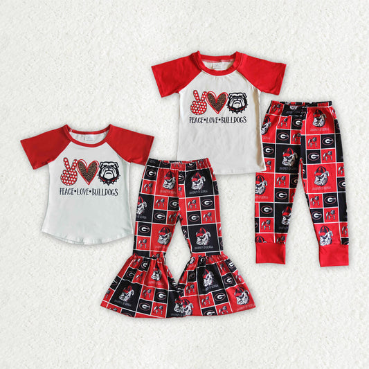 Baby Boy Girl Short Sleeves Shirt Pants Sibling Team Outfit Clothes RTS