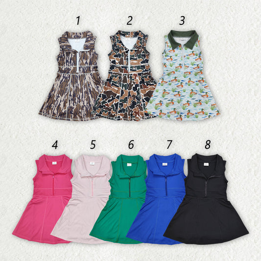 Baby Girl Sleeveless Yoga Active Skort Dress Sibling Clothes RTS