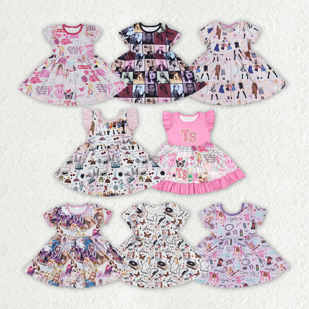Baby Girl Short Sleeves Singer Sibling Sister Summer Dress