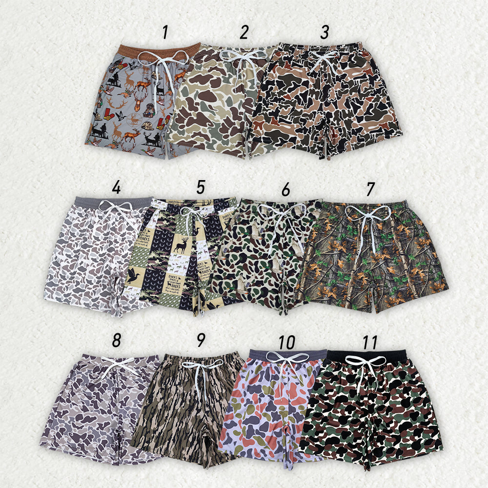Adult Men Camo Bottom Swimming Trunks Shorts Swimwear RTS
