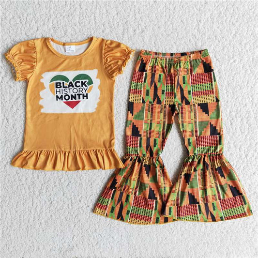 E10-5 Black History Month Bell Pants Set