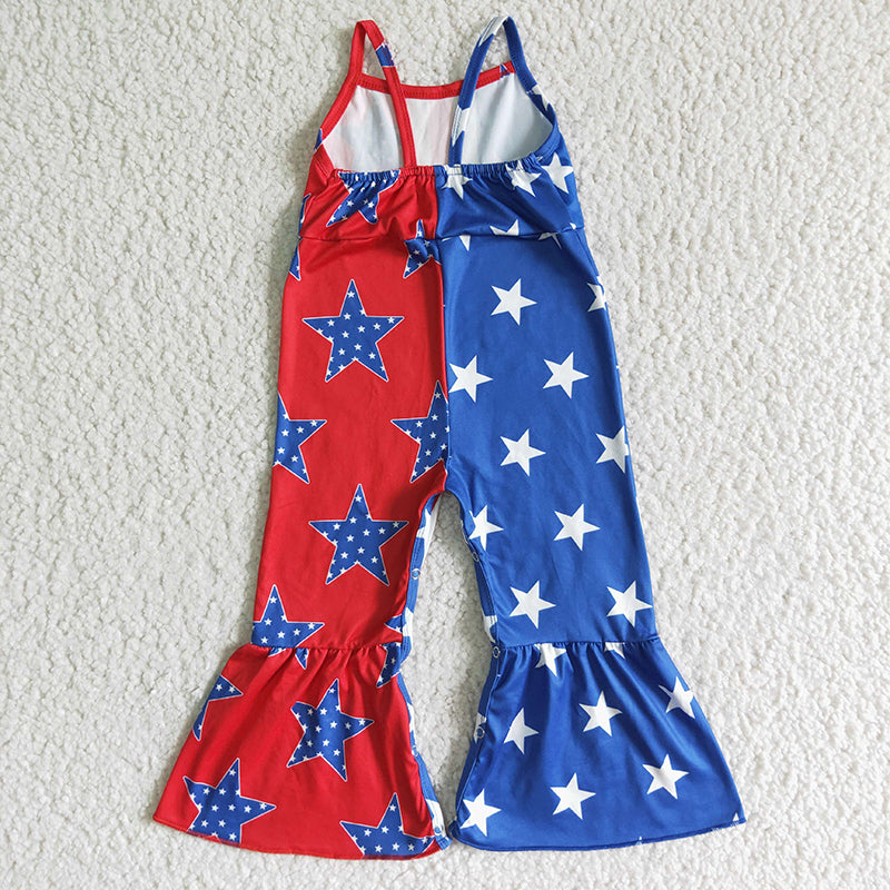 SR0058 July 4th Baby Girl One-piece Jumpsuit