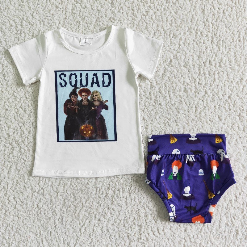 D8-3 Baby Girl Bummies Halloween Outfit