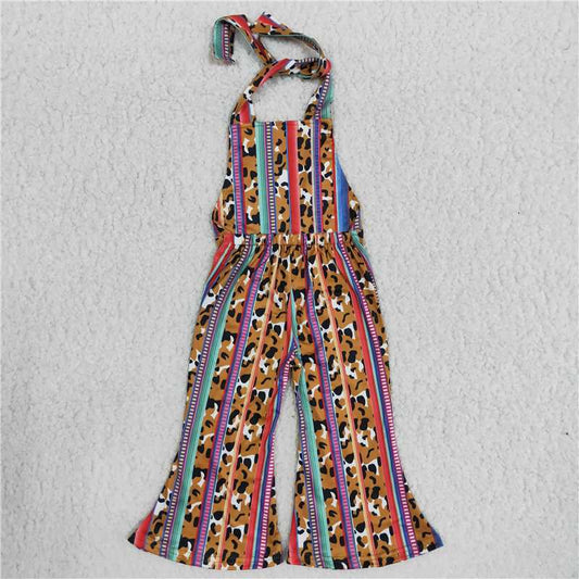 Striped Leopard Tunic Jumpsuit