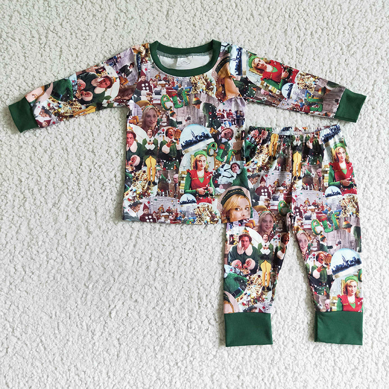 BLP0051 Baby Boy Christmas Pants Outfit Pajamas