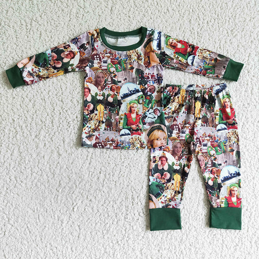 BLP0051 Baby Boy Christmas Pants Outfit Pajamas