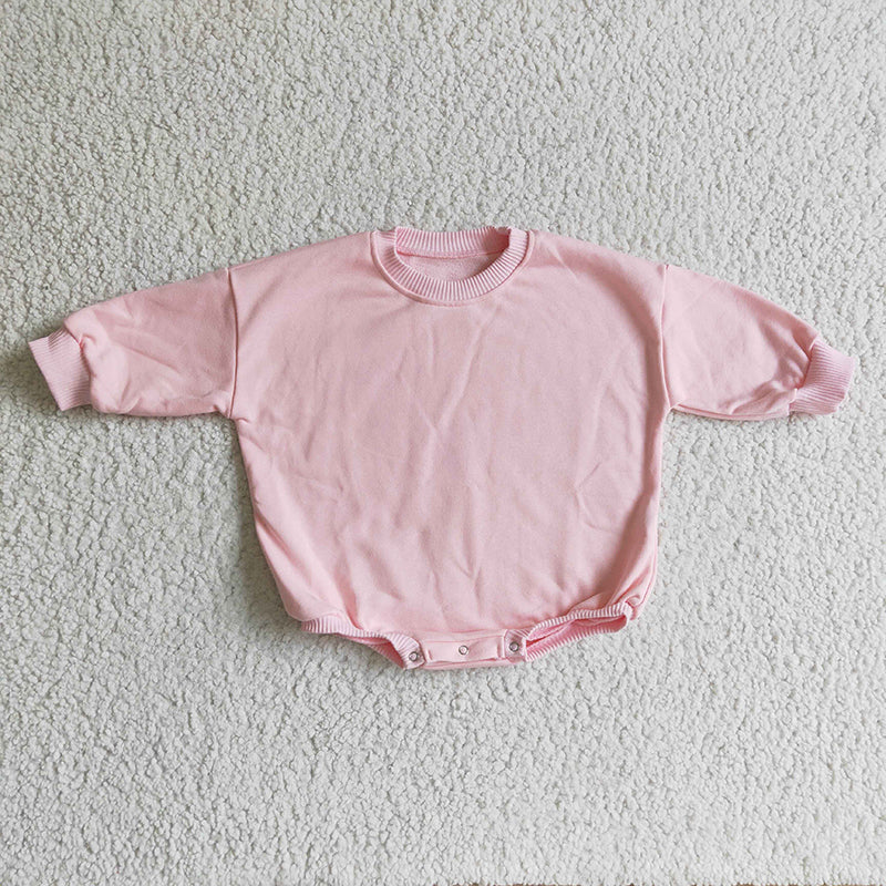 LR0163 Baby Kids Pink Cotton Romper