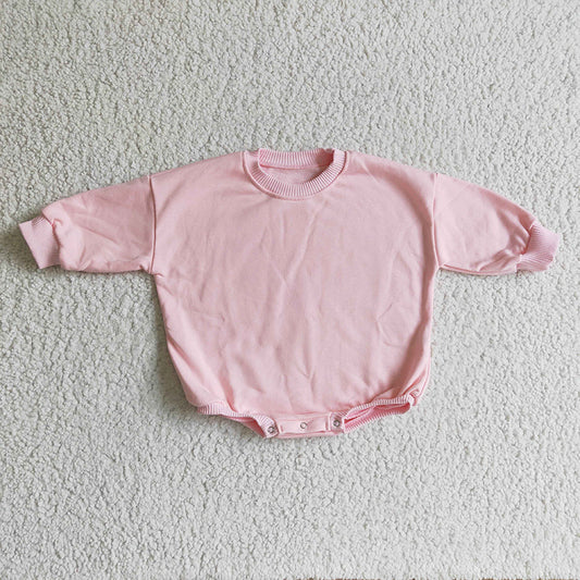 LR0163 Baby Kids Pink Cotton Romper
