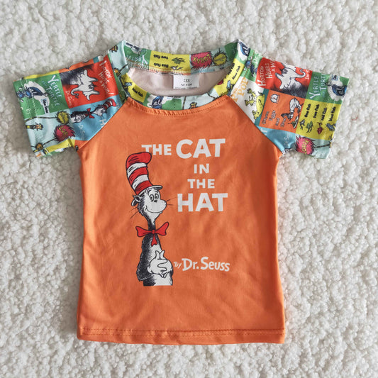 A2-11 Baby Boy Short Sleeve Cat Shirt