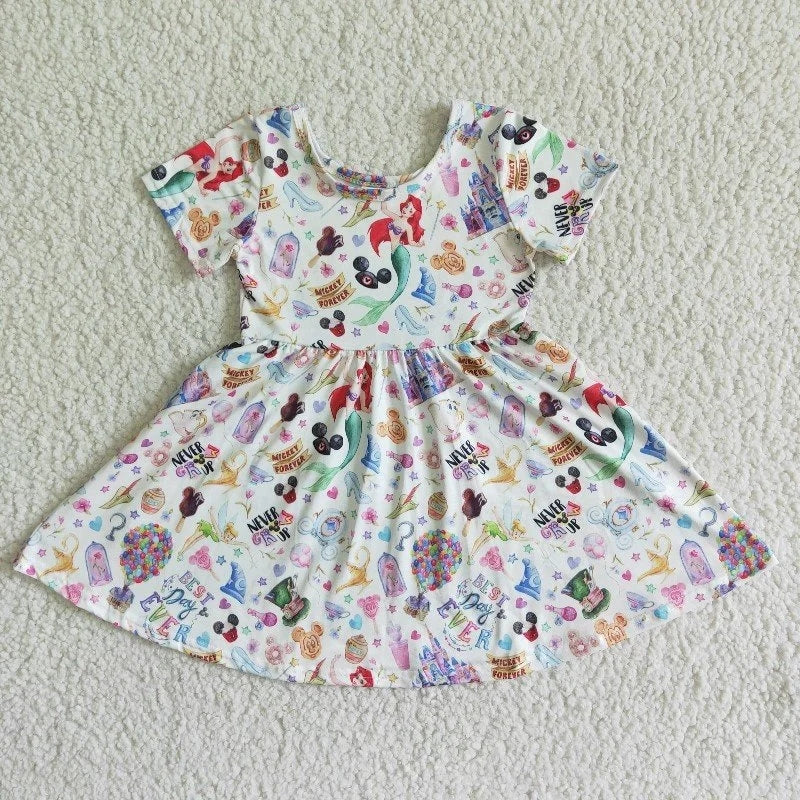 GBO0026 Baby Girl Cartoon Bummies Outfit
