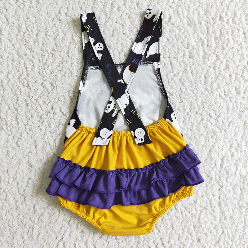 SR0074 Baby Girl Halloween Romper