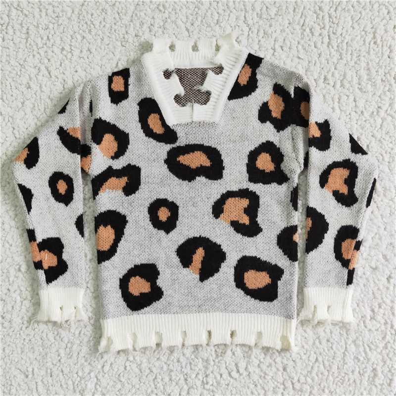 6 B5-3 Leopard Winter Fall Sweater