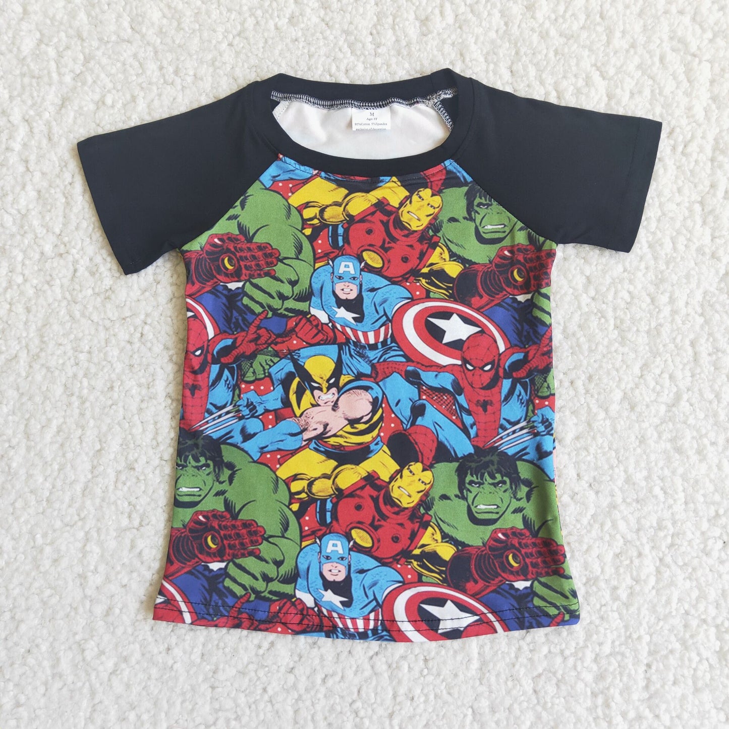 A8-21-1 Baby Boy Cartoon Summer Shirt