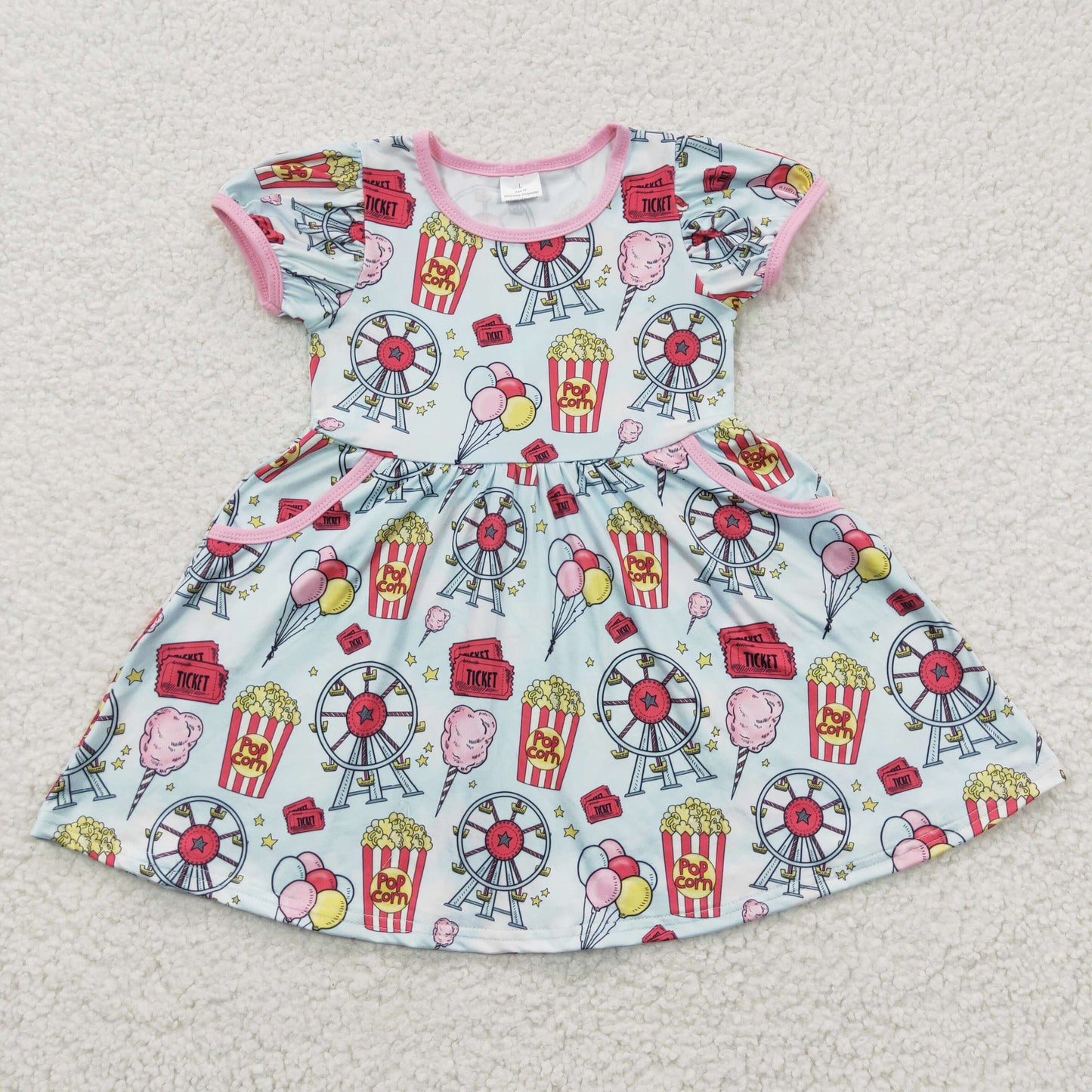 GSD0327 Baby Girl Summer Short Sleeves County Fair Dress