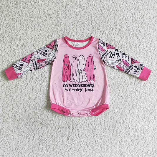 Kids Halloween Pink Romper