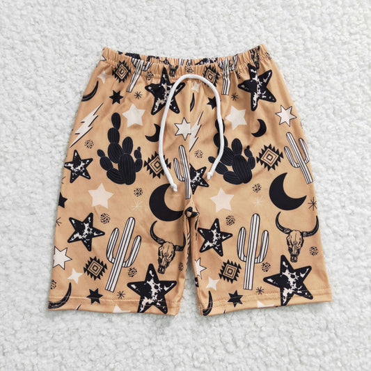 S0029 Baby Boy Western Cow Swim Trunks Shorts