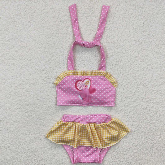 S0058 Baby Girl Princess Swimsuit Summer Outfit