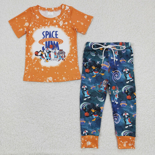 Baby Boy Short Sleeves Basketball Shirt Pants Outfit